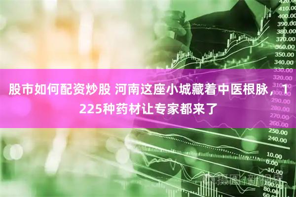 股市如何配资炒股 河南这座小城藏着中医根脉，1225种药材让专家都来了